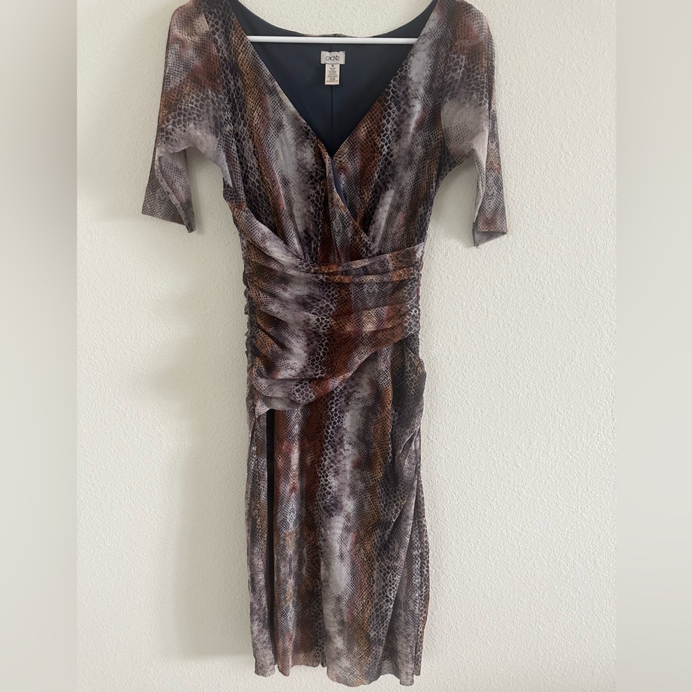 Cache Mesh Midi Dress